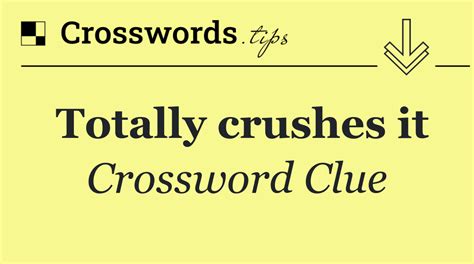 We totally agree crossword clue